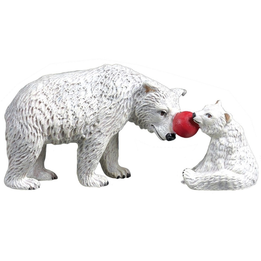 Wiener Bronze Polar Bear and cub figurine